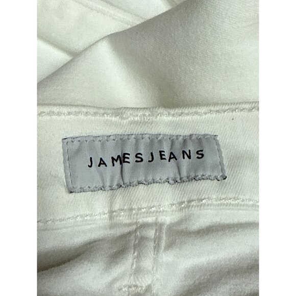 James Jeans Women's Leggings Faux Front Pockets Twiggy White Size 24 NEW Spots - Picture 9 of 12
